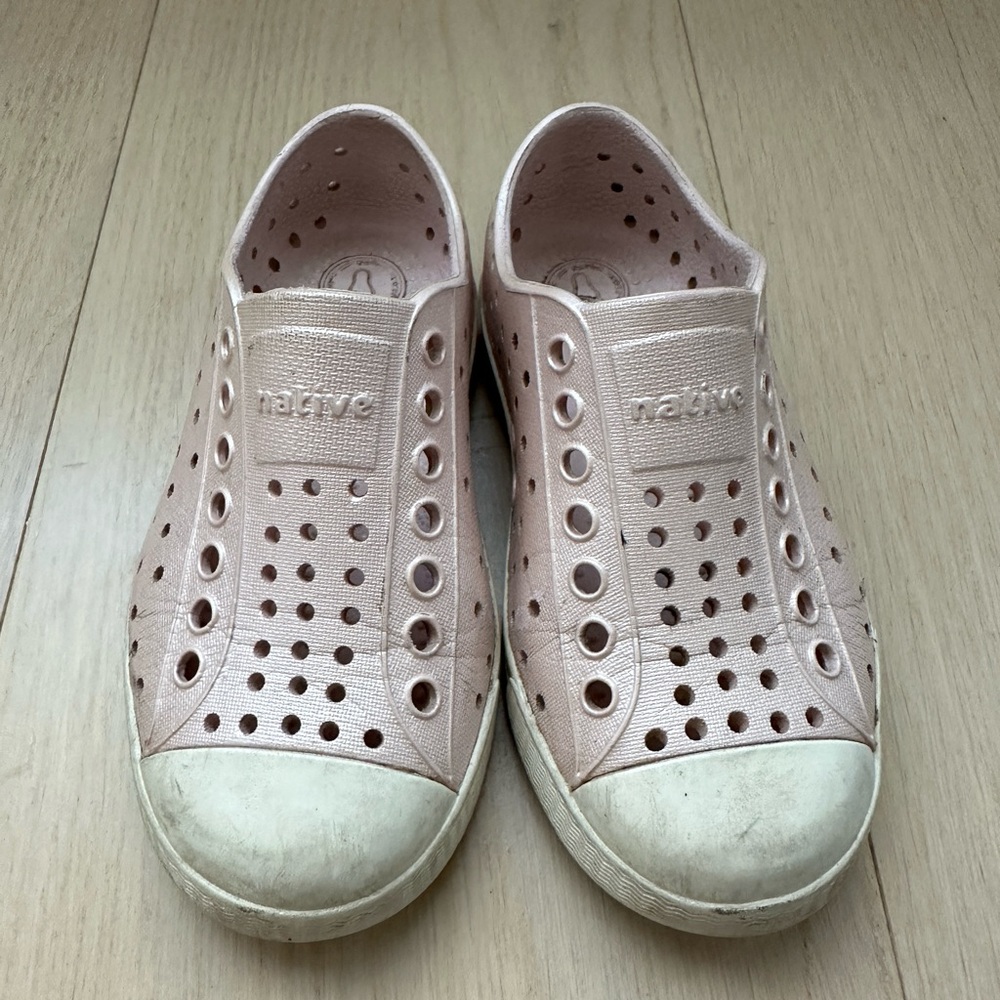 Pink Native shoes, size 9.